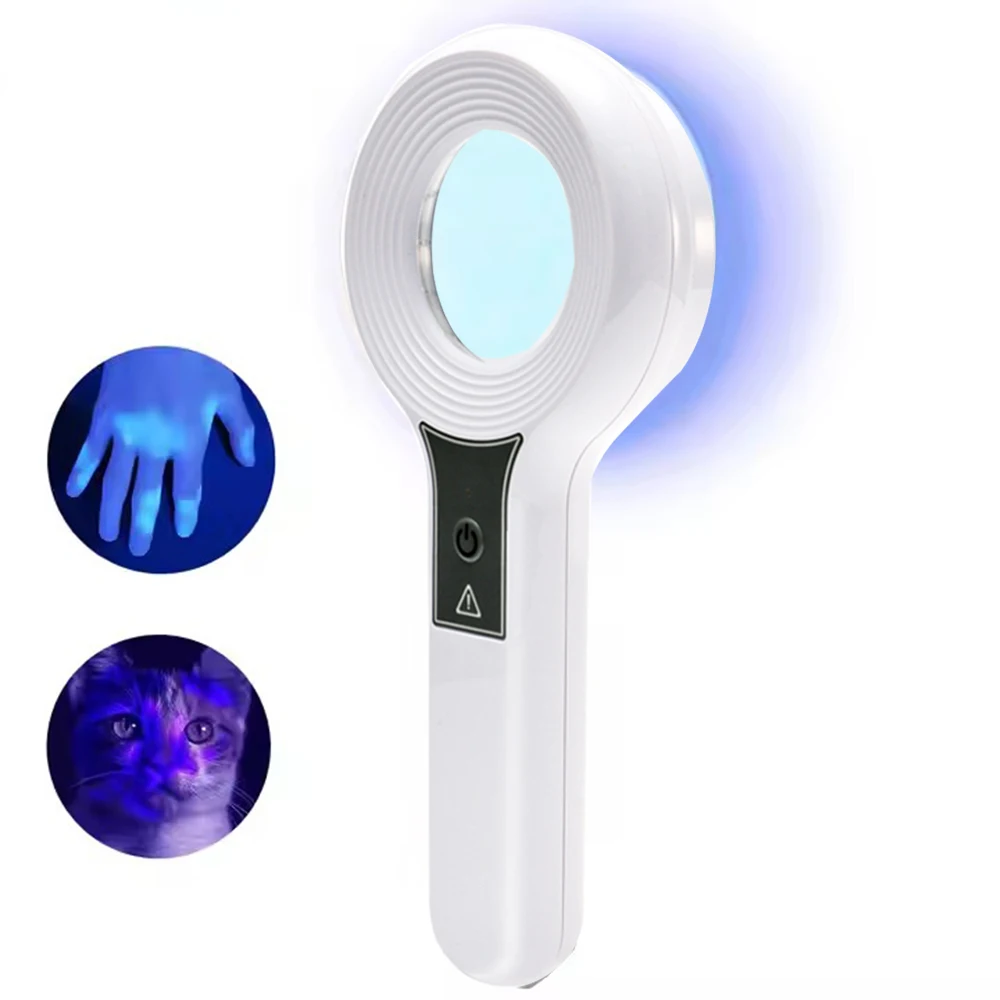 NEW Professional Dermatoscope Skin Medical Magnifier Detection Woods Lamp UVA Lamp For Vitiligo Detection
