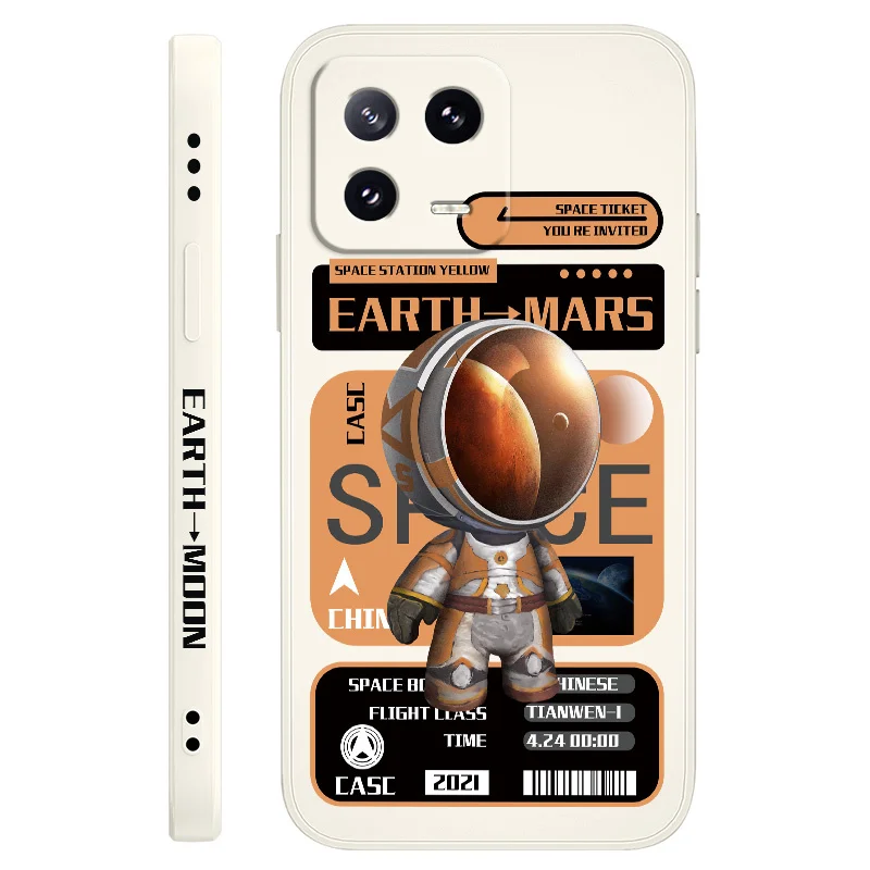 Astronaut Liquid Silicone Phone Case - Premium Protection with Stylish Design