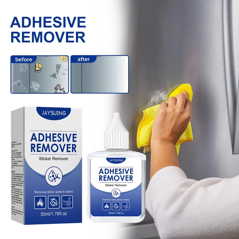 

50ml Stain Cleaner Adhesive Remover Quick and Efficient Stickers Spots Removal Cleaning for Multiple Surfaces