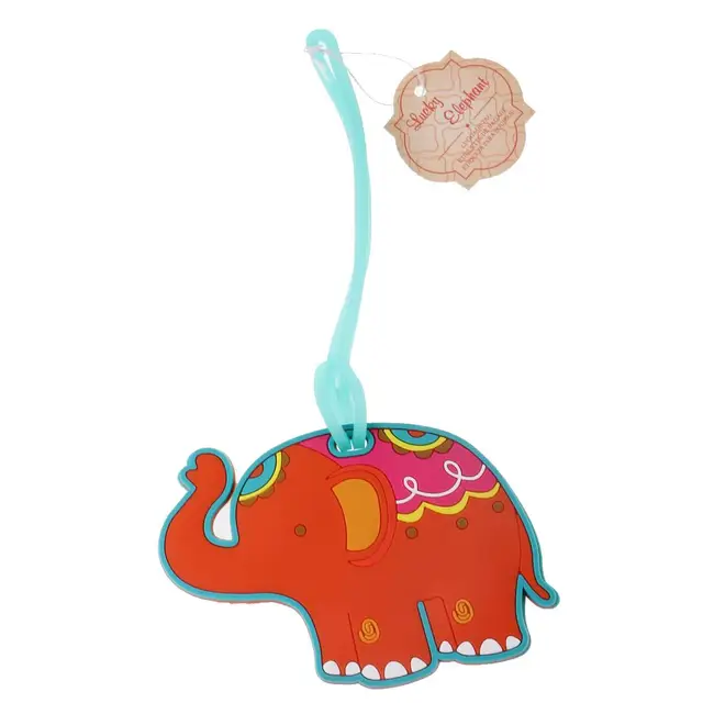 Etiqueta de Bagagem de Viagem de Elefante de Silicone
