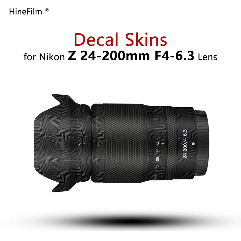 Nikkor 24200 Adesivi Per Lenti Copriobiettivo Pelle Per Nikon Z 24-200 F4-6.3 Vr Lens Decal Protector Coat Wrap Cover Sticker Film