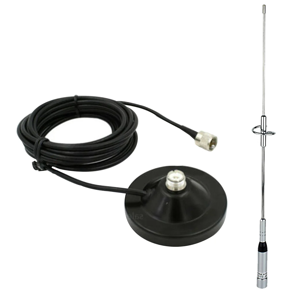 Nl770s Vhf Uhf Antennas Mobile Car Base Mount 5m Coax Cable 2axis