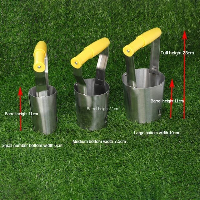 Megvastagodott Rozsdamentes Acél Palánta Transzplanter Növényi Kanyar Ingyenes Szerszám Talaj Kézi Kertvirág Elrendezés - Image 6