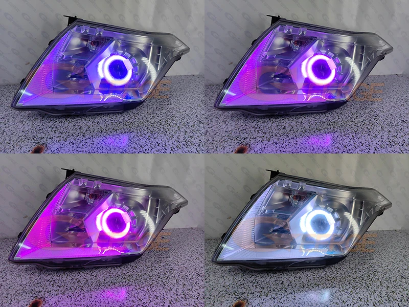pour Cadillac SRX 04-09 phare coton bague halo RVB DEL œil ange DRL APP