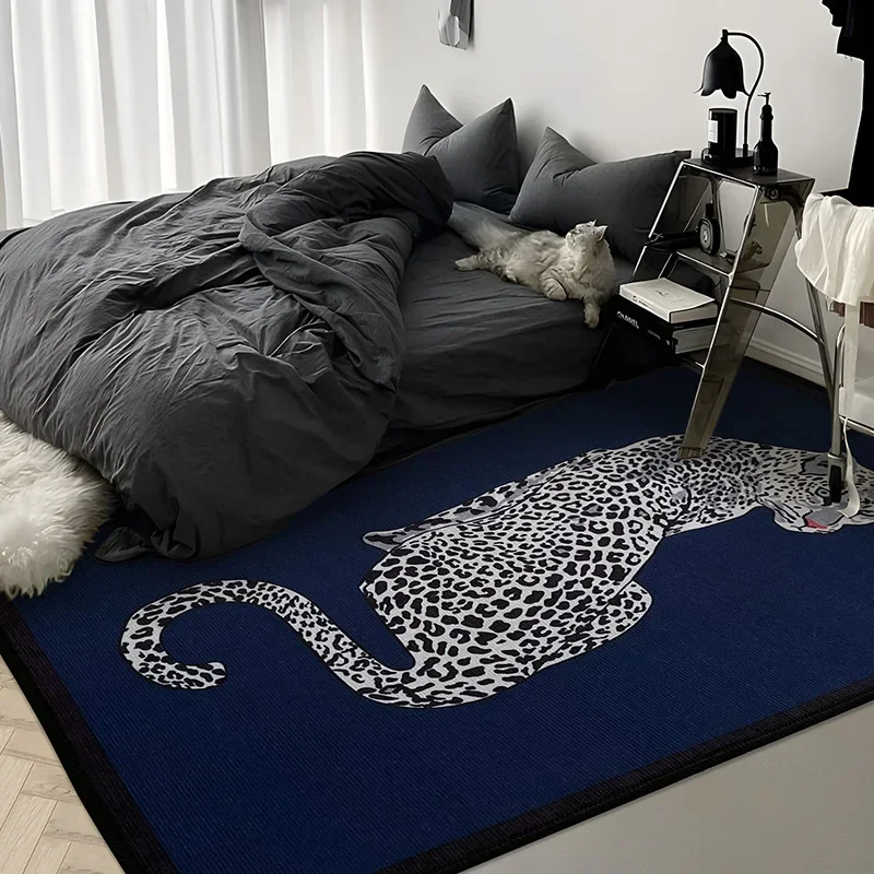 Giraffe Sonnenuntergang Teppich 200x200cm - Waschbarer Kurzflor Für Wohnzimmer