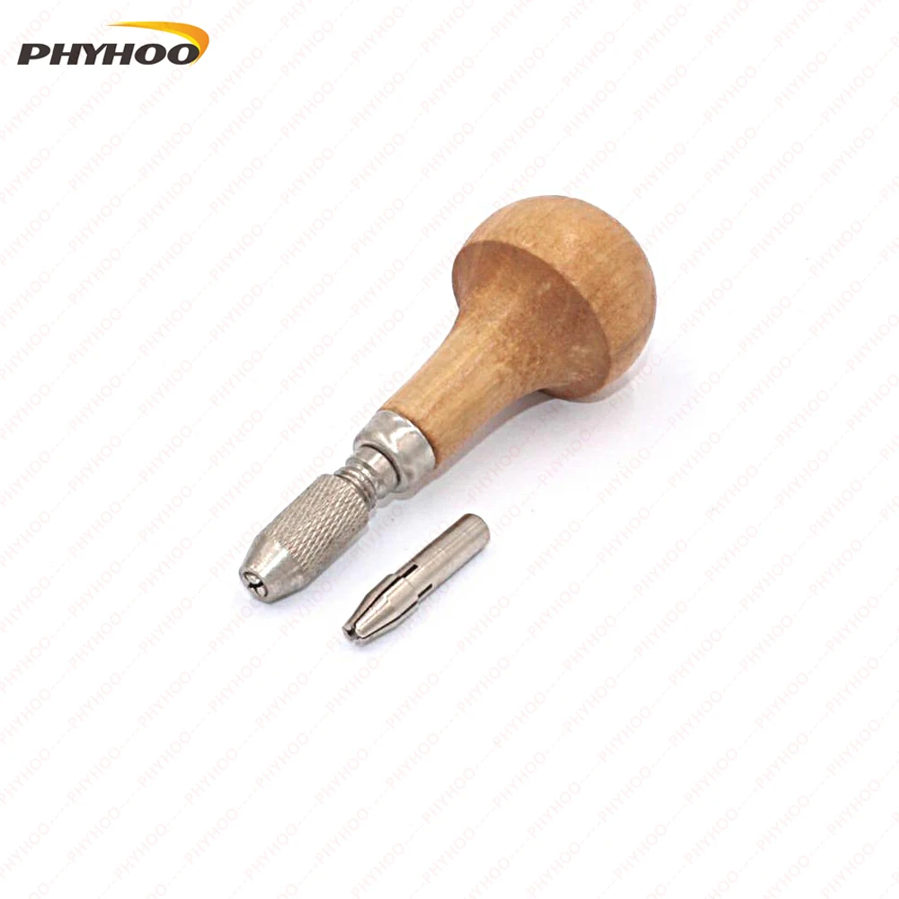 Jewelry Mandrel Single-Ended Pin,Wooden Knob Mushroom Shape,Craft Watch Hand Tool Single End With Collets