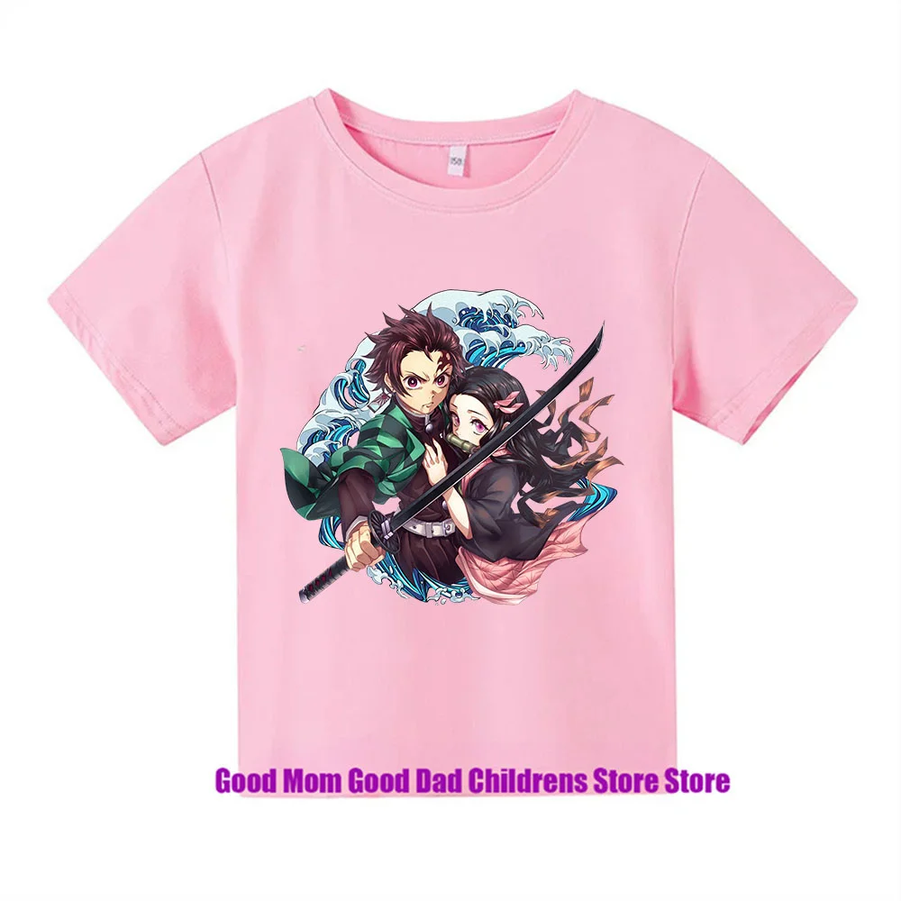 Demon Slayer Zouma Monzekoro You Beans Summer Cool Children's t shirts Leisure Cartoon T-shirts Boys And Girls Birthday Gifts 3