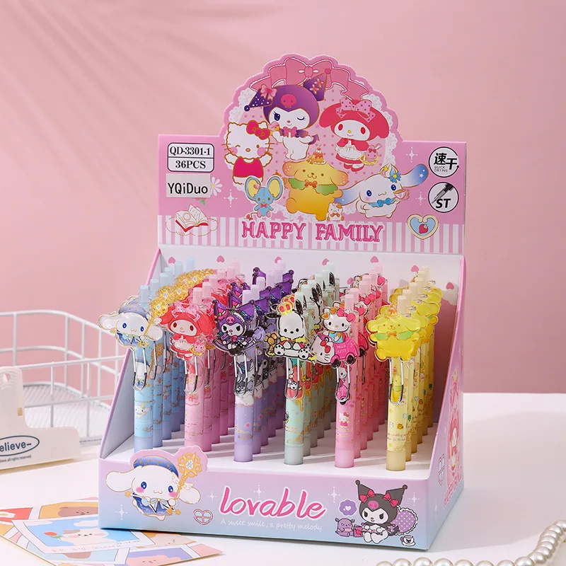 

Ручка гелевая Sanrio Kuromi Melody Kitty, 0,5 мм, 36 шт./партия