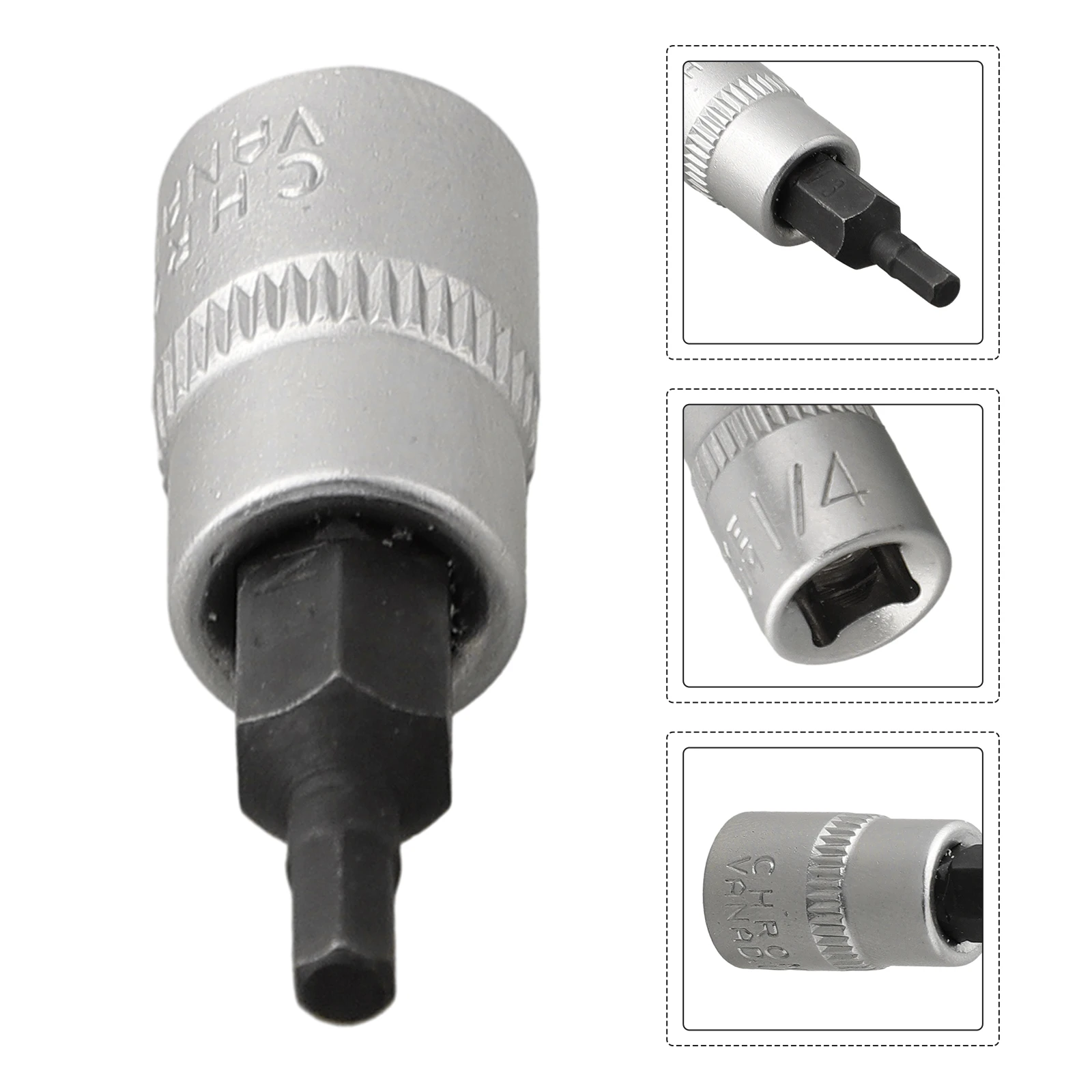 1pc 1/4" Hex Screwdriver Sockets Bits Hex Screw Driver Bits H3-H8 Screwdriver Spanner Ratchet Wrench Hand Tool H3 H4 H5 H6 H7 H8