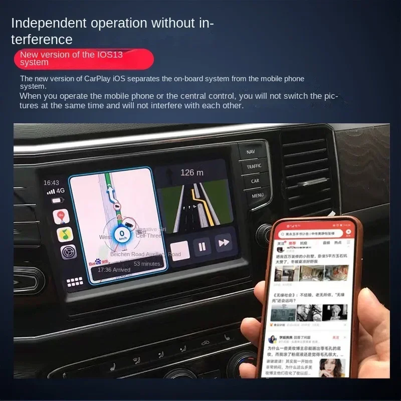 Smart Ai Box Android 13 CarPlay Android Wireless CarPlay Auto Adapter For Netflix For YouTube car intelligent systems