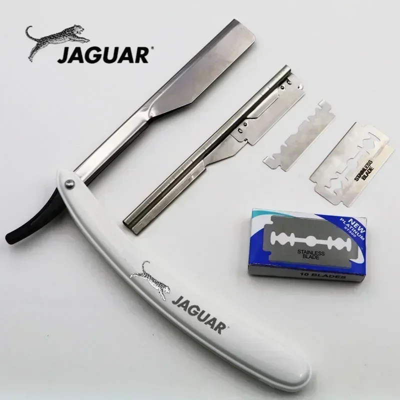 1set Men Straight Barber edge Razors Folding Shaving Knife Hair Removal Tools With 10pcs Blades 6