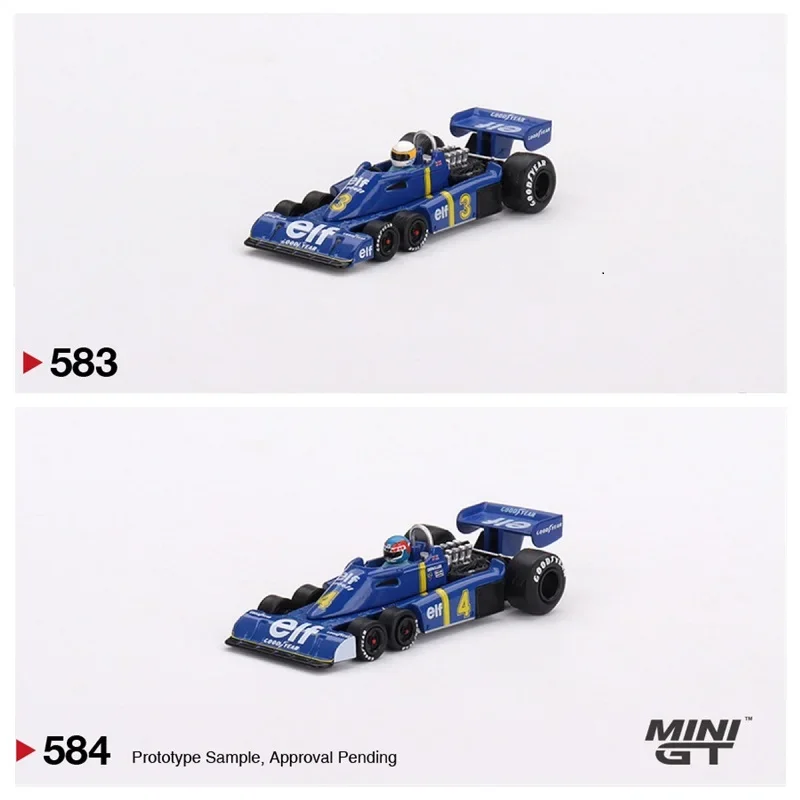 

MINI GT 1:64 tyrrella P34 #3 Jody Scheckter / #4 Патрик депплел 1976 шведский GP литая модель автомобиля