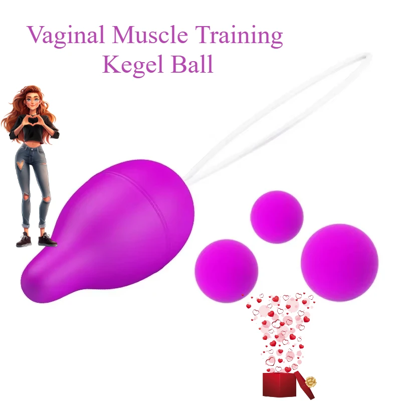 Silicone Kegel Ball Female Vaginal Exercise Enhance Sexual Pleasure Clitoral Stimulation Tightener Couples Flirting Sex Toys