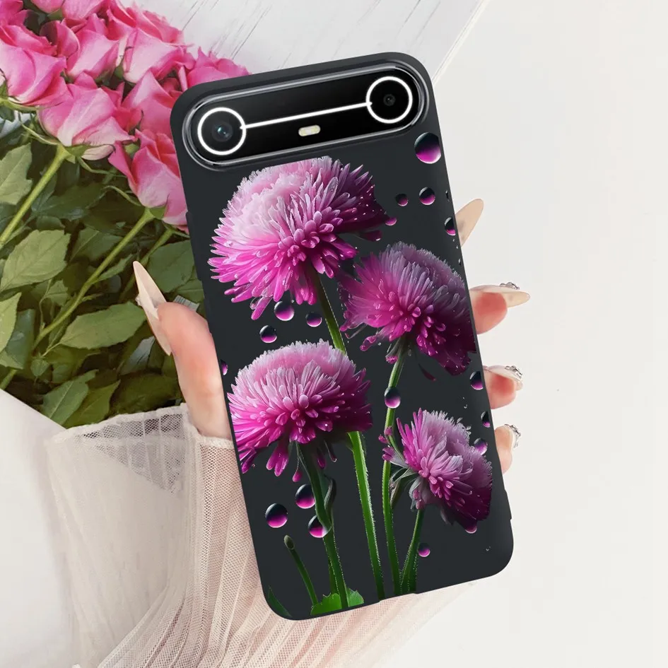 New Fashion Flower Bowknot Soft Silicone Protective Bumper Case - Slim Design