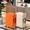 BunnyFly Luggage Trendy Wide Trolley Spinner Outdoor Large Capacity Travel Suitcase Luggage Universal Wheel Carry on Suitcase