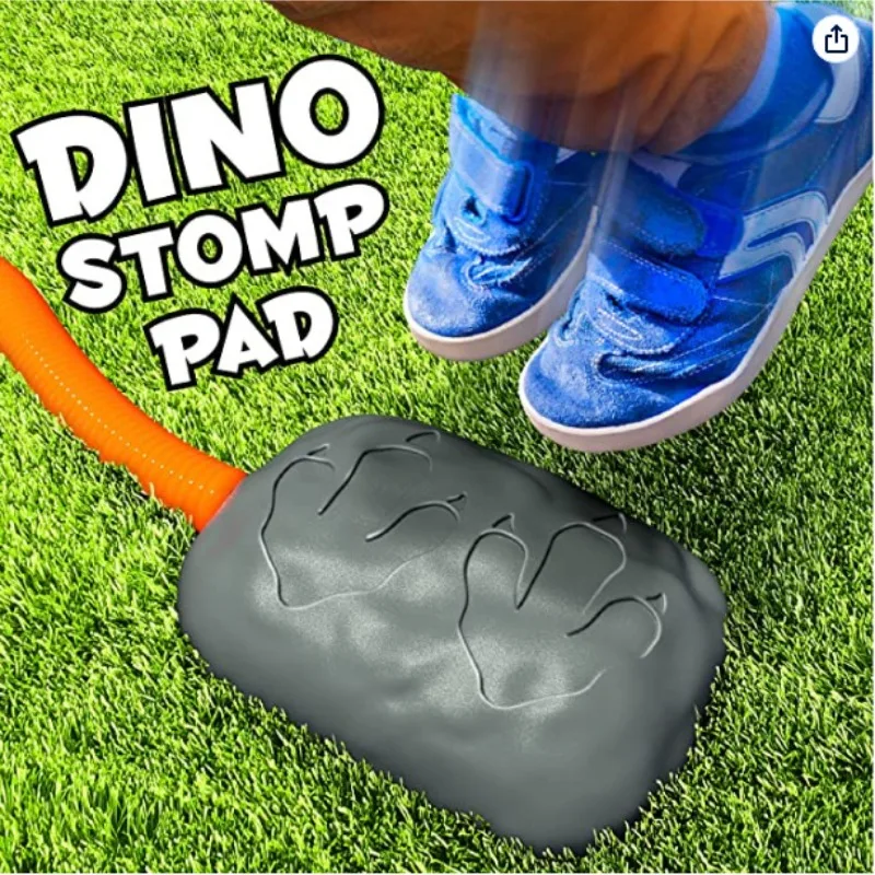 Kids Dinosaur Air Rocket Foot Pump Launcher Outdoor Air Pressed Stomp Soaring Rocket Toys Outdoor Parent-child Sport Game Toys