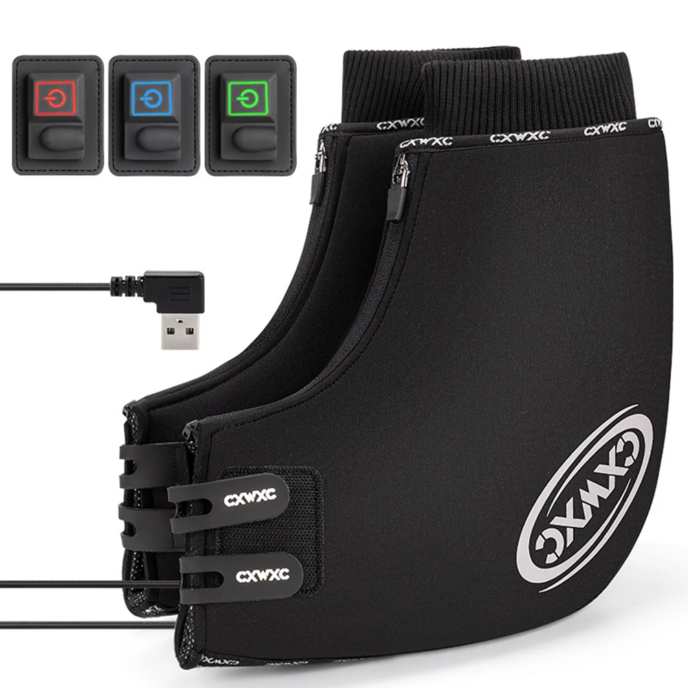 

Winter Bike Handlebar Mittens Waterproof and Windproof Quick Heating with External Power Bank Keep Hands Dry and Warm