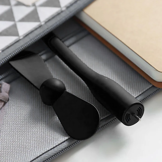 Mini ventola USB Ventola flessibile pieghevole per Power Bank Laptop PC Caricatore CA Ventola di raffreddamento manuale portatile per gadget estivi per computer 4