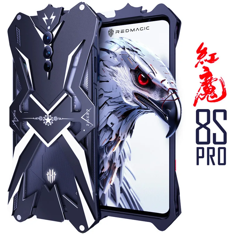 

Применяется для RED MAGIC 8spro чехол для телефона Apple XR Metal Drop-стойкий RED MAGIC 8spro Уникальный креативный Anti-Fall Tide