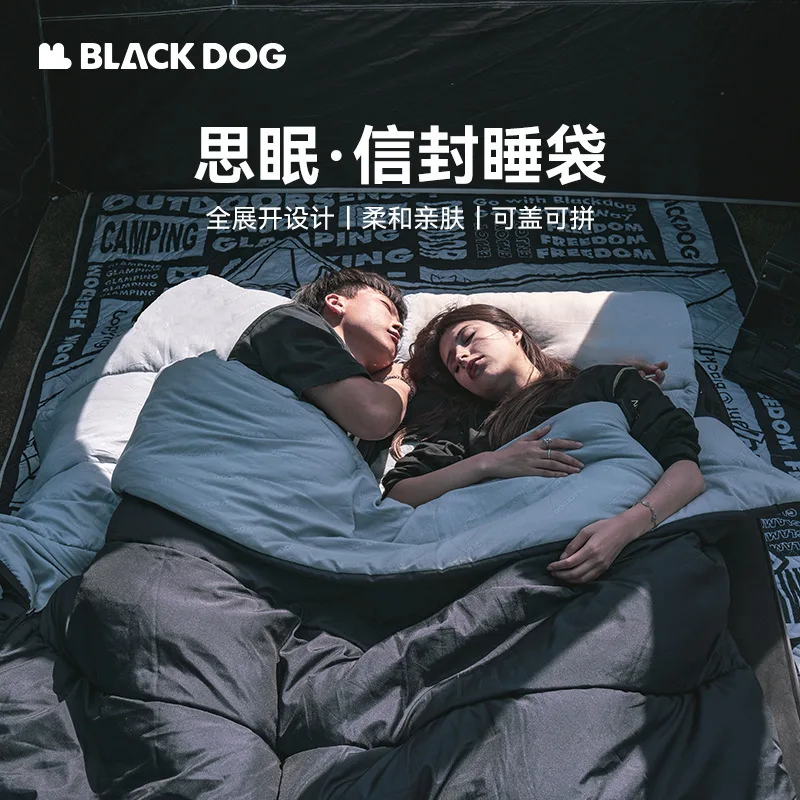 Natuehike&Blackdog Outdoor Camping Envelope Sleeping Bag Adult Warm Down Cotton Sleeping Bag