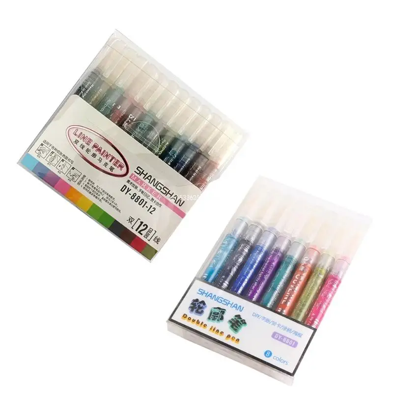 

Paint Pens 8/12 Colors Paint Markers for DIY Craft Projects Hand Account Dropship