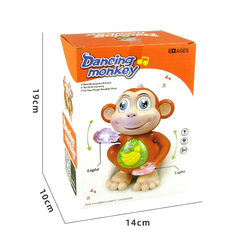 New Children's Electric Dancing Monkey Singing Cartoon Toys Swing Walking Monkey Toy Phone Musical Toys For Baby Toddler Gift