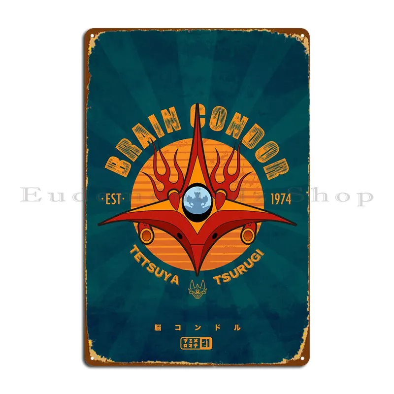 191 Brain Condor Metal Sign Cinema Pub Plates Custom Garage Decoration Soggiorno Tin Sign Poster