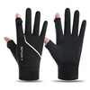 UV Sun Protection Ice Silk Gloves Full Finger Touchscreen Non Slip Gloves Breathable Summer Outdoor Gloves for Driving, Cycling 1