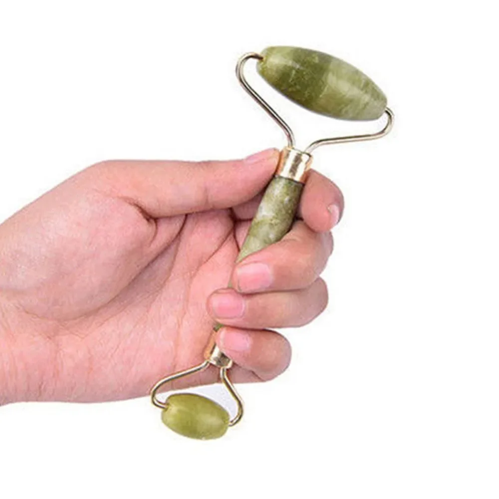 Facial Massage Jade Roller Face Neck Natural Stone Health Care Body Jade Guasha Board Beauty Tool Set