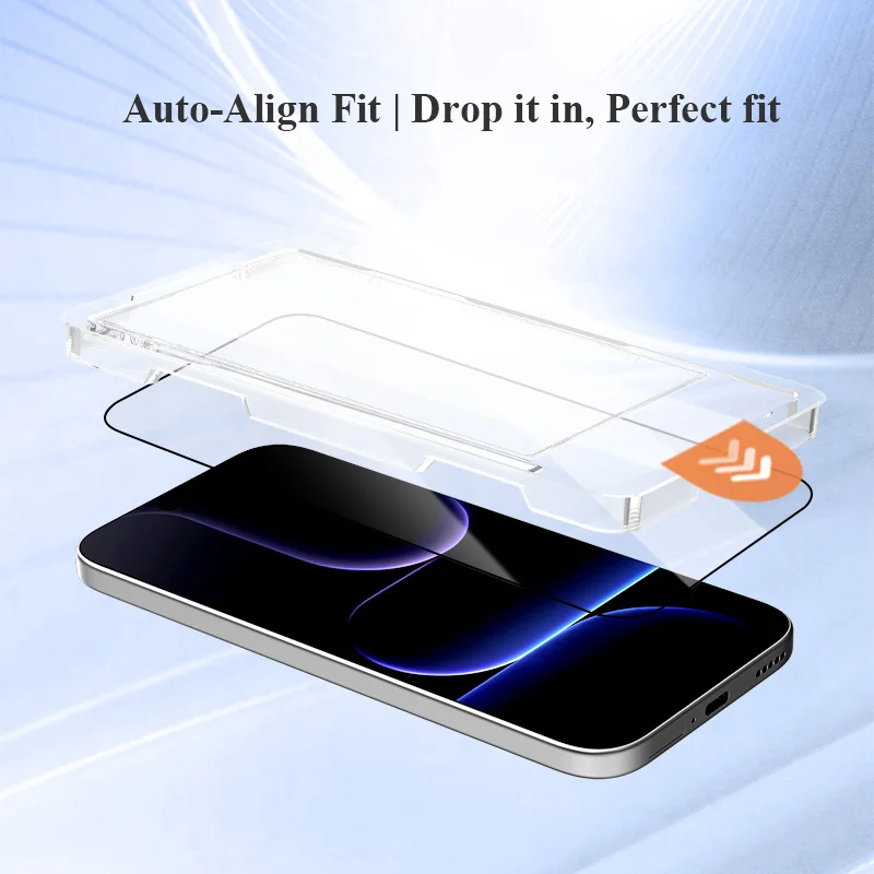 Lereach Tempered Glass Screen Protector with Positioning Box