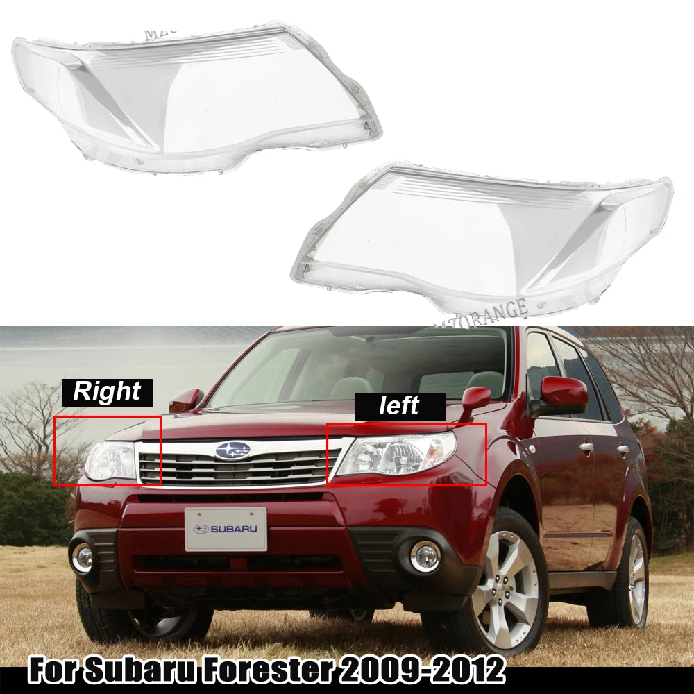 

Headlamp Shell For Subaru Forester 2009 2010 2011 2012 Headlight Cover Lamp Covers Transparent Lampshade Lens Plexiglass