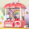 Kids Claw Machine Mini Doll Machine Claw Catch Clip Doll Toy Coin Operated Play Game Arcade Crane with Music and Light 1