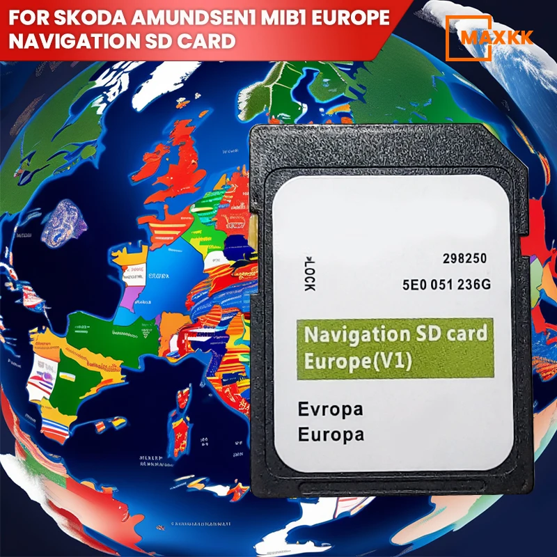 / UK and Europe Navigation SD Card New Maps For Skoda SD Card GEN1 MIB1 GPS Minerva Amundsen