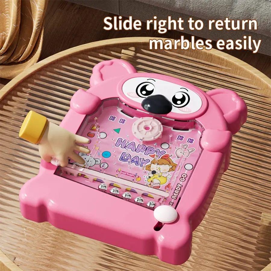 어린이 그림 보드 양면 핀볼 기계 퍼즐 보드 게임 장난감, 크리스마스 추수감사절 새해 선물