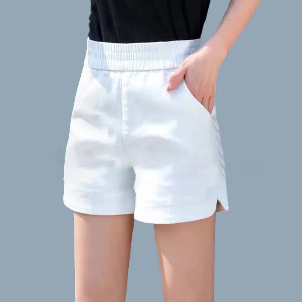 High Waisted Casual Shorts Ms Invisible Open Crotch Outdoor Sex Loose Appear Thin Temperament Type