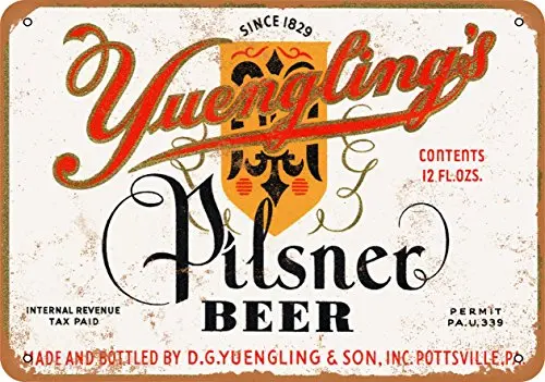 

Metal Sign - 1934 Yuengling's Pilsner Beer - Vintage Look