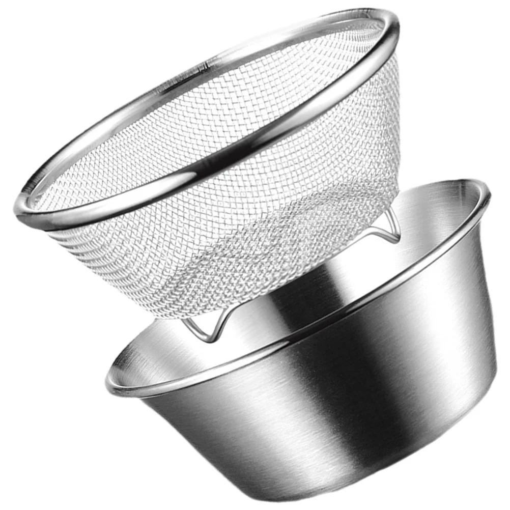 

1 Set Rice Colander and Bowl Set Kitchen Colander Strainer Basket Mesh Strainer Basket Drainer