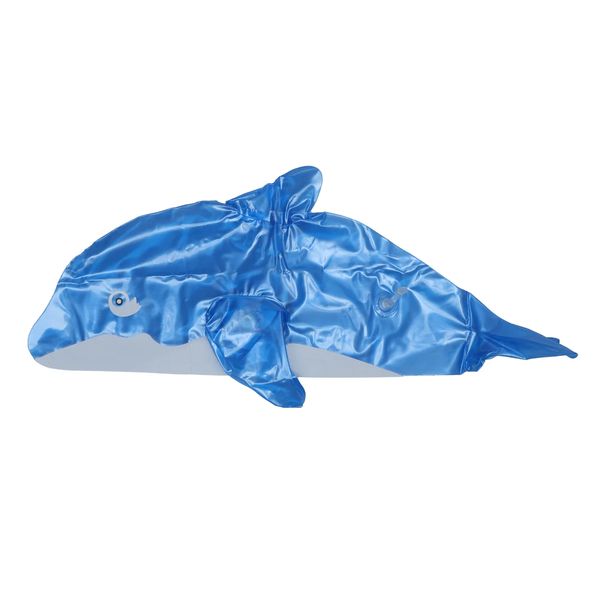 Inflatable Dolphin Blow Up Bath Time Toy Swimming Pool Beach Toy Party Favor Gift(Blue)