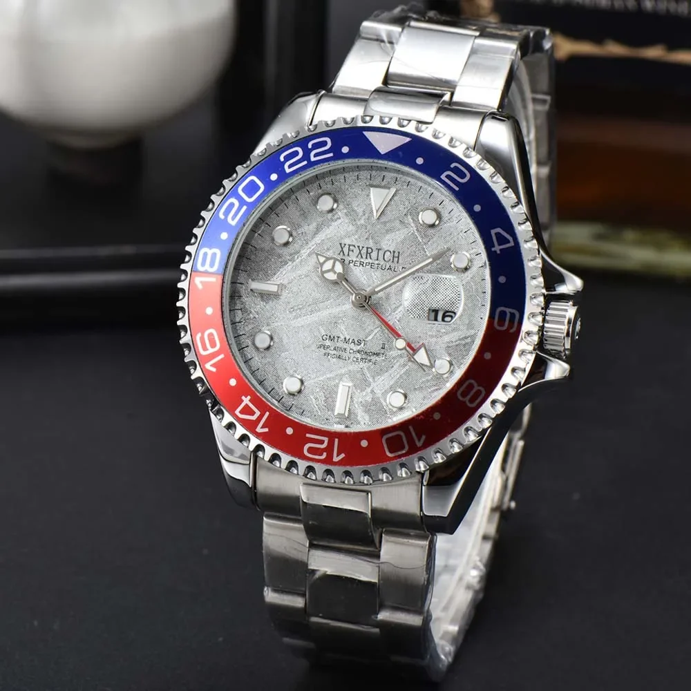 

Top AAA Original Brand Watches for Mens Luxury Multifunction GMT Automatic Date WristWatch Fashion Business Sport Quartz Clocks
