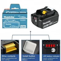 Batterie 100% originale Makita 18V 6,0Ah, pour outils électriques Makita BL1830, BL1830B, BL1840, BL1840B, BL1850 BL1860B 5