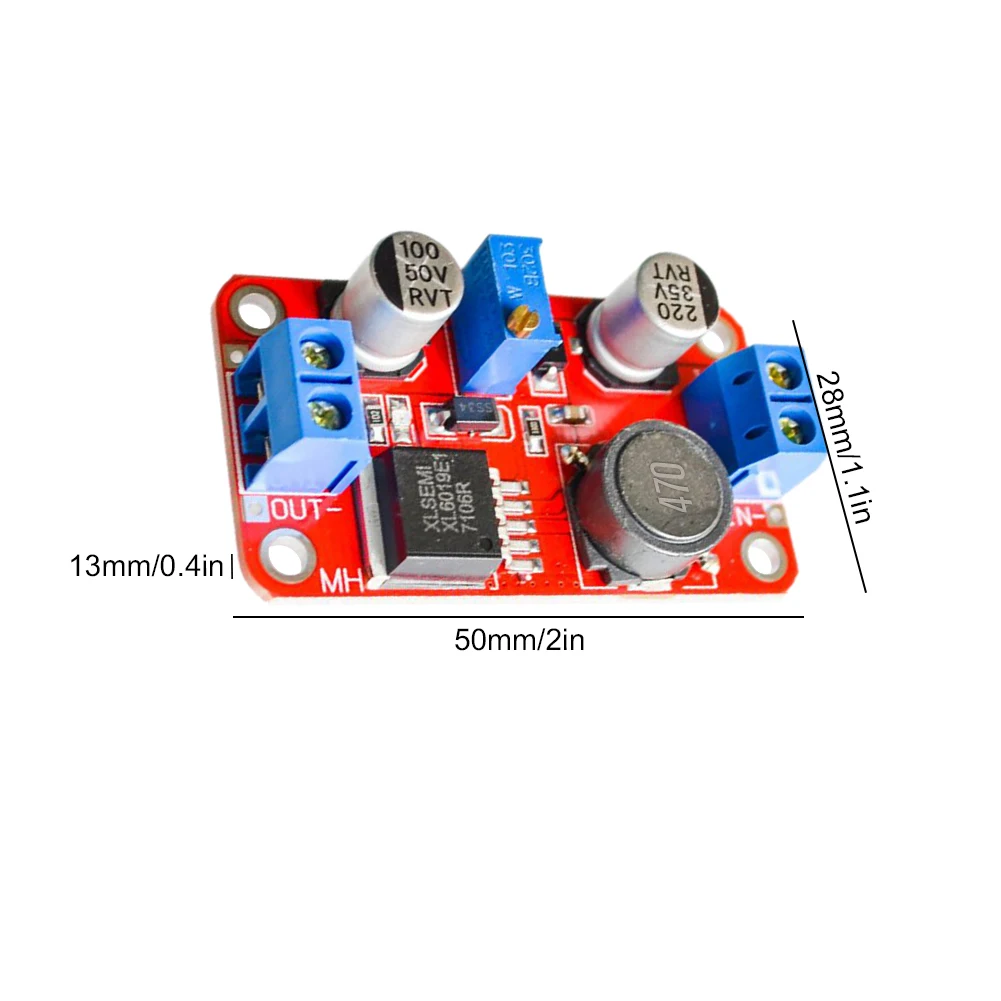 XL6019 Step Up Converter Module 3V-40V To 5V-45V Booster Power Supply Module Adjustable Output for Handheld Device Power Supply