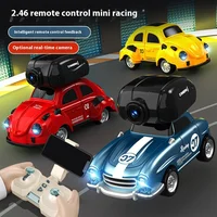 RC Mini Remote Control Racing Car Drift Real time Transmission Camera 2.4G Wireless Remote Control Car FPV Toy Children's Gift 1