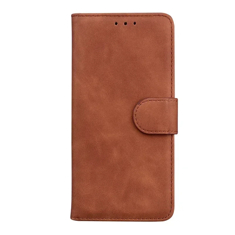 Solid Color Leather Flip Wallet Phone Case