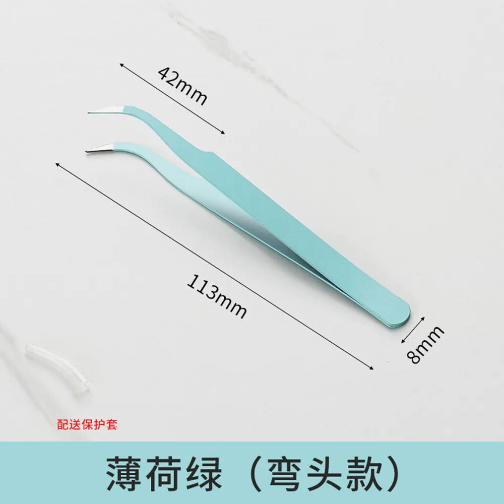 Hand Candy Creative Scrapbooking Stickers Tape Precision Tweezer 1pcs Macaron DIY Tool Stainless Steel Paper Account Journal