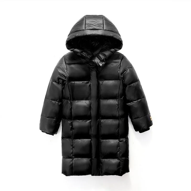 Down jacket children jackets girls coat 4 5 6 8 10 12 Years Winter Girls Down Jacket Keep Warm Thicken Boys Coat Hooded Zipper Waterproof Outerwear Children's Clothing