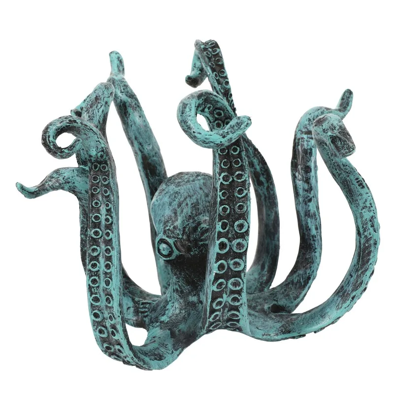 New Creative Octopus Sculptures, Home Resin Accessories, Living Room, Garden Landscape, Sea Beauty  Decoration  Crafts