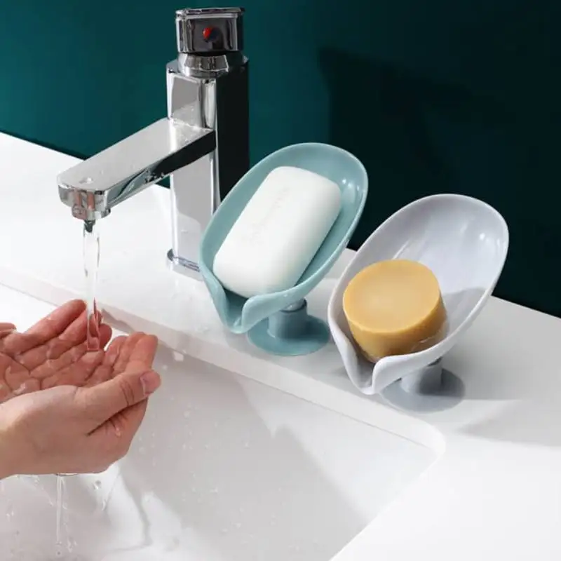 Up to 50% off Silicone Bath Soap Dish with Bathroom Tray Soap Box Kitchen  Bathroom Storage Box 