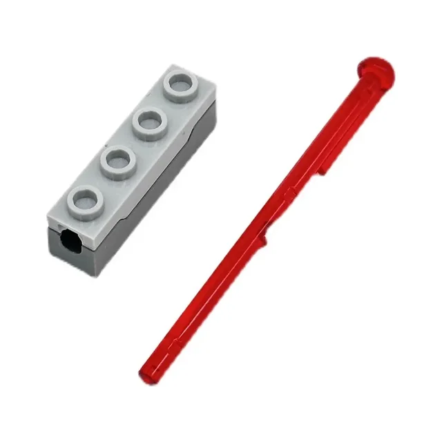 1x4 Launcher+8L Bullet Spring Shooting Mechanism Toy MOC Building Blocks Technical Parts Shooter Dart Weapon 15301 15303 15400 6