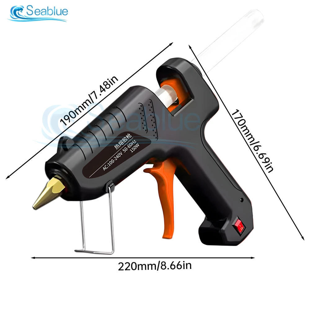 150W Hot Melt Glue Gun DIY Mini Household Industrial Guns Heat Temperature US EU Electric Repair Tool Use 11mm Glue Sticks hot melt glue gun,hot glue gun