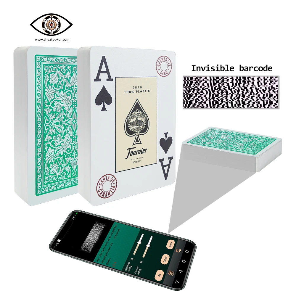 Mark Card Fournier 2818 Barcode Marked Playing Cards For Poker Reader  Plastic Deck For Magic Tricks Anti Cheat Poker - Playing Cards - AliExpress